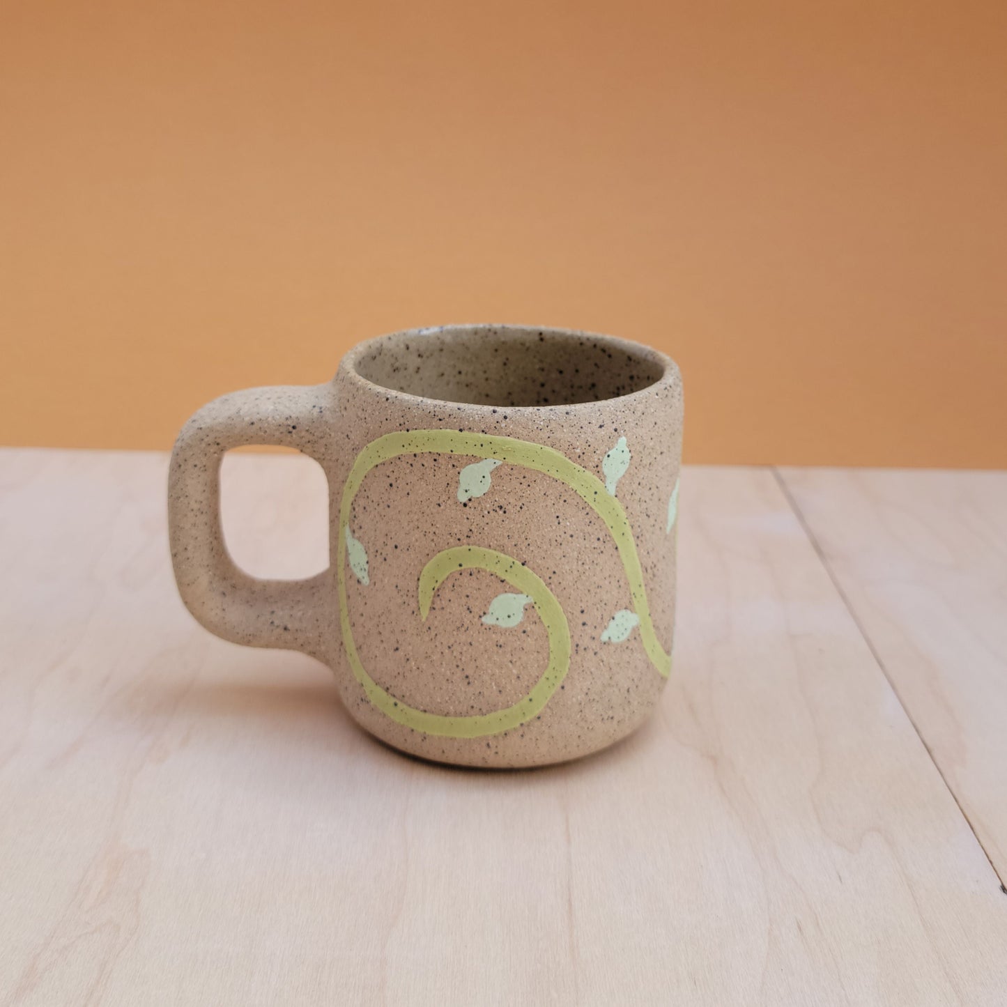 Mini Mug - Swirl (Sqaure Handle)